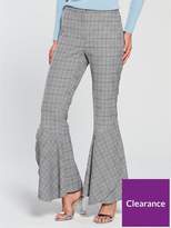 Thumbnail for your product : Very Flared Hem Check Trouser