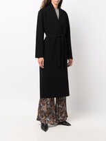 Thumbnail for your product : Roberto Collina Belted-Waist Merino Coat