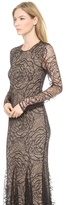 Thumbnail for your product : Vera Wang Collection Lace Godet Mermaid Gown