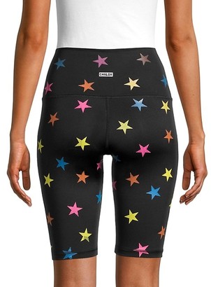 Chrldr Star-Print Bike Shorts