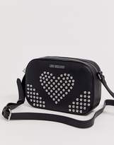 Thumbnail for your product : Love Moschino stud faux leather cross body bag