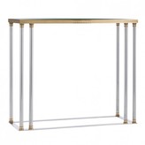 Thumbnail for your product : The Well Appointed House Arteriors Windsor Smith Pax Console Table with Etched Polished Brass Details & Polished Nickel Frame