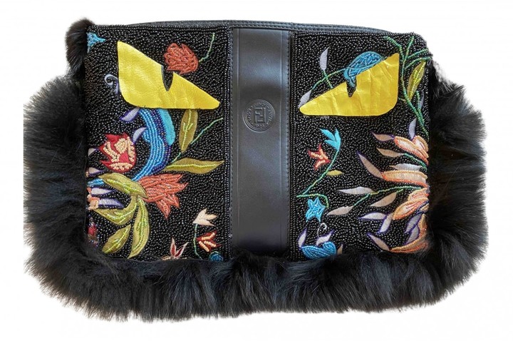 fendi fur clutch