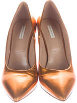 Thumbnail for your product : Dries Van Noten Metallic Pointed-Toe Pumps