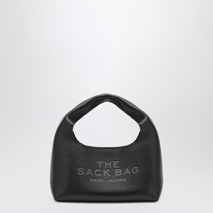 Marc Jacobs The Mini Sac Bag In Black Full-Grain Leather