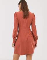 Thumbnail for your product : UNIQUE21 long sleeve front gathered dress