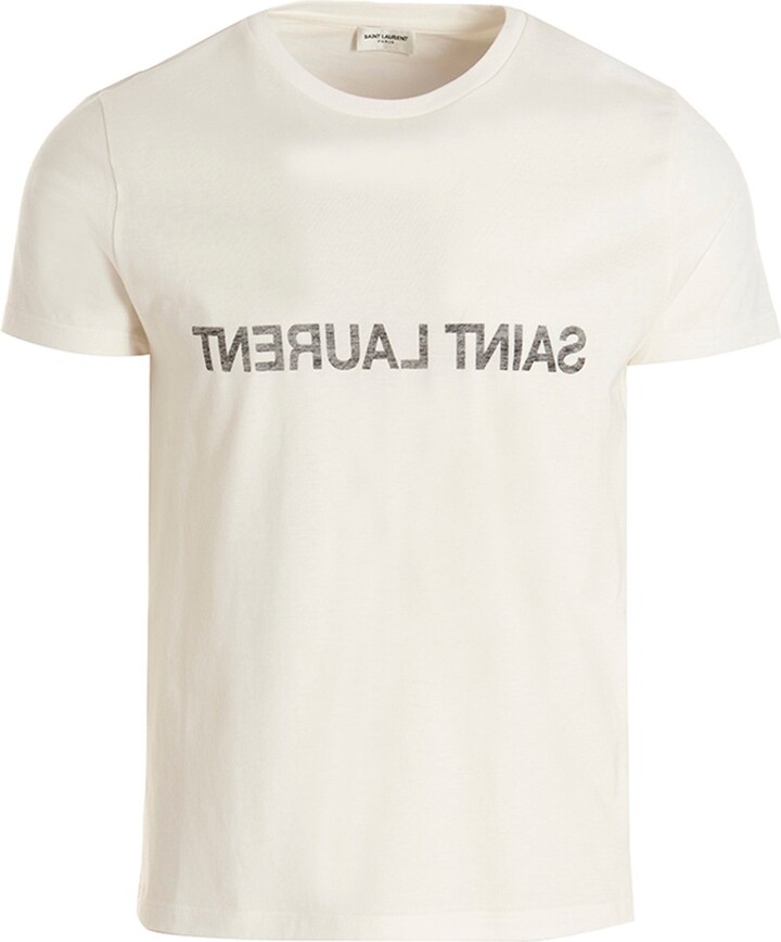 Saint Laurent Logo Cotton T-Shirt