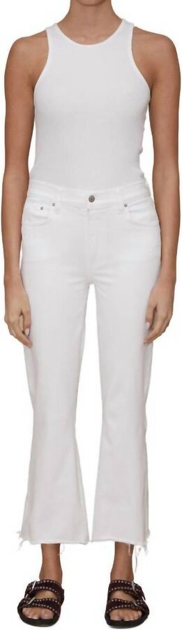 Le Jean Bella Crop Flare Jeans In One Color