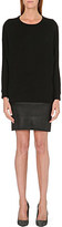 Thumbnail for your product : Maje Gifle leather and jersey dress