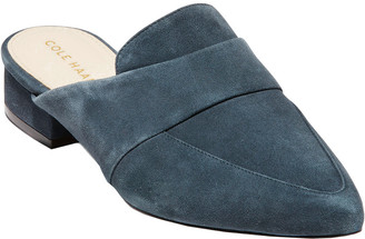 cole haan suede mules