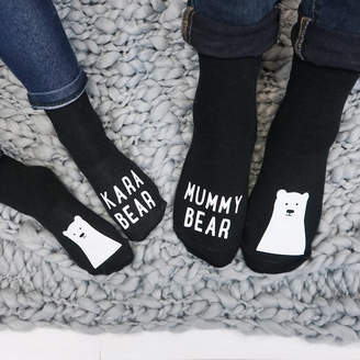 Sparks And Daughters Personalised Family Bear Sock Set