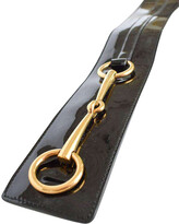 Thumbnail for your product : Gucci Black Patent Leather Horsebit Belt S-M
