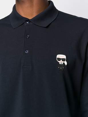 Karl Lagerfeld Paris Ikonik chest patch polo shirt