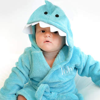 A Type Of Design Personalised Soft Shark Hooded Baby Dressing Gown
