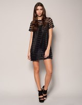 Thumbnail for your product : Girls On Film Sheer Striped Tunic Top