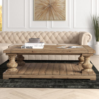 Greyleigh Glenrock Premium Materials Floor Shelf Coffee Table with Storage  - ShopStyle