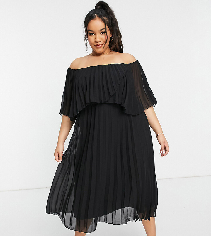 double layer pleated dress