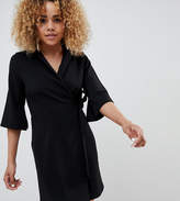 Thumbnail for your product : ASOS Petite DESIGN Petite mini wrap blazer dress