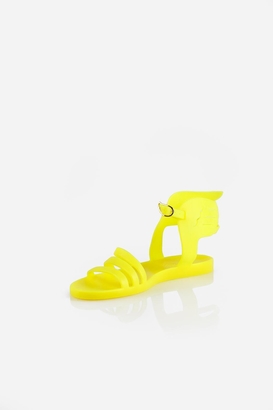 Ancient Greek Sandals Ikaria Fluro Yellow Sandal