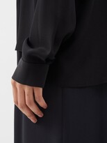 Thumbnail for your product : Raey Pussy-bow Silk Crepe De Chine Blouse