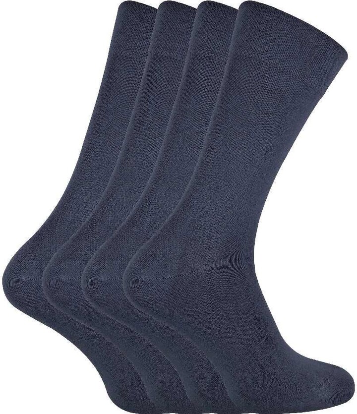 Sock Snob 4 Pairs Bamboo Finely Knit Thin Super Soft Suit Socks ShopStyle