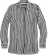 Thumbnail for your product : J.Crew Tall classic silk shirt in stripe