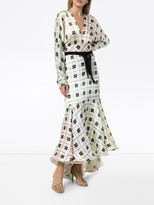 Thumbnail for your product : Silvia Tcherassi Angelina check fishtail dress