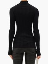 Thumbnail for your product : Totême Narano Roll-neck Ribbed Sweater - Black