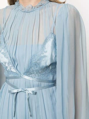 Alberta Ferretti Lace Bra Detail Dress