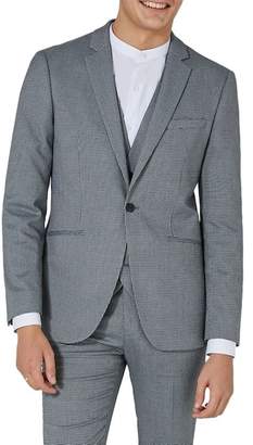 Topman Skinny Fit Houndstooth Suit Jacket