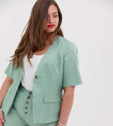 plus size short sleeve jacket