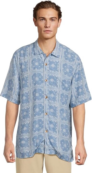 (取寄) トミーバハマ メンズ ベラクルス キー バンダナ ブリーズ  Bahama men Veracruz Cay Bandana Breeze Dusk Blue Tommy Bahama Veracruz Cay Bandana Breeze Men's Clothing Dusk Blue