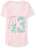 Thumbnail for your product : Aeropostale 43 Stripe V-Neck Graphic T