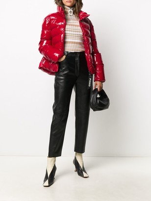 Pinko Funnel-Neck Quilted Coat