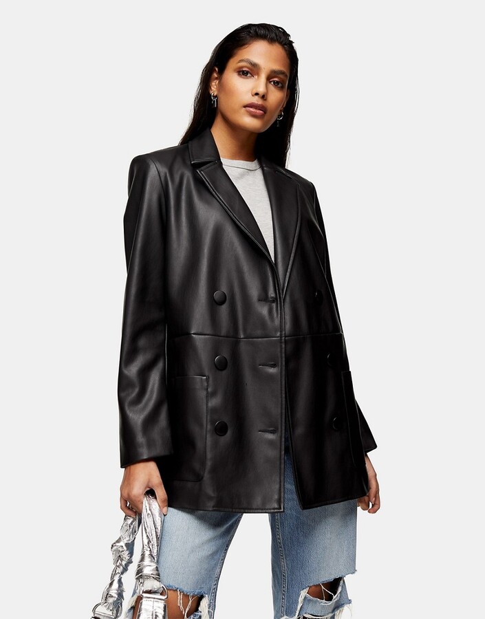 topshop double breasted jacket