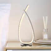 Dunelm Cali Jewel Integrated LED Table Lamp Silver - ShopStyle