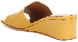 LOQ Sol patent leather wedge sandals