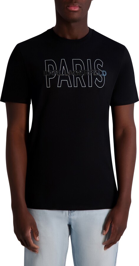 Karl Lagerfeld Paris Paris Cotton Graphic T-Shirt
