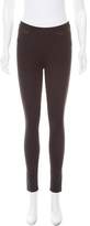 Thumbnail for your product : Helmut Lang Leather-Trimmed Mid-Rise Leggings