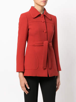 L'Autre Chose belted fitted coat