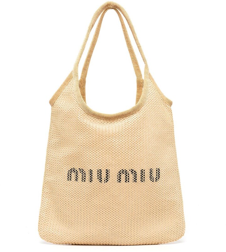 Miu Miu Logo Shopper Tote - ShopStyle