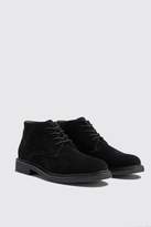 Thumbnail for your product : boohoo Chunky Sole Real Suede Desert Boot