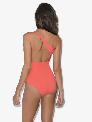 Melissa Odabash Seychelles one-shoulder swimsuit