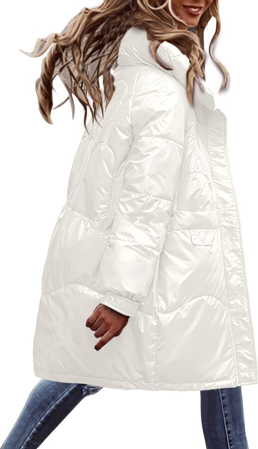 NJGRAE Women Lightweight Long Down Jacket Ladies Puffer Jacket Long