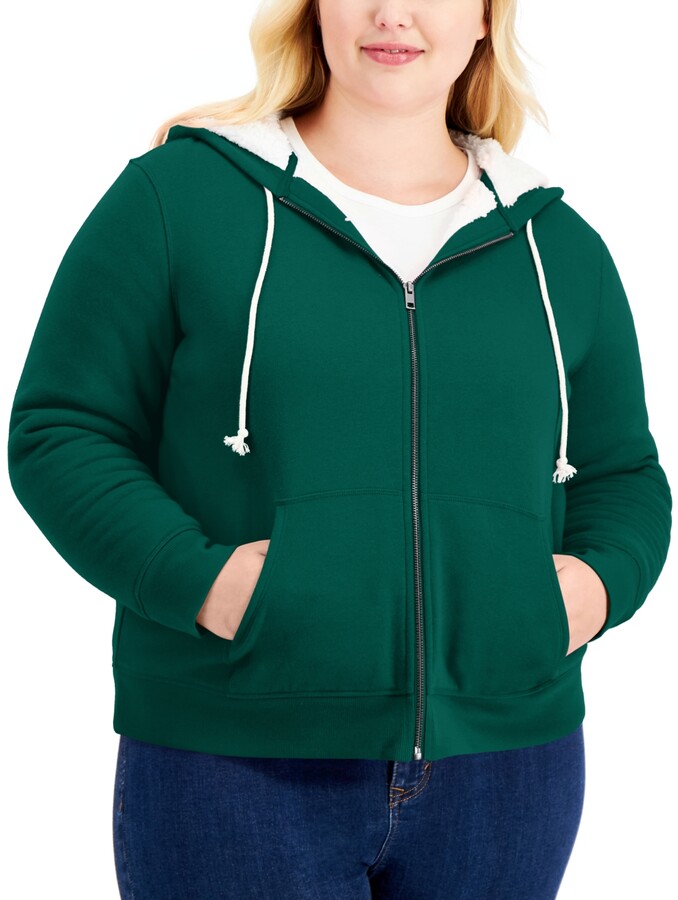Style&Co. Style & Co Plus Size Sherpa-Lined Hoodie, Created for Macy's ...