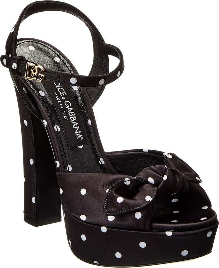 Dolce & Gabbana Satin Platform Sandal