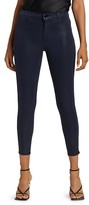 Thumbnail for your product : J Brand Alana High-Rise Coated Crop Skinny Jeans