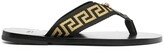 Thumbnail for your product : Versace Greca pattern flip flops