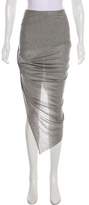 Thumbnail for your product : Helmut Lang Asymmetrical Midi Skirt Grey Asymmetrical Midi Skirt
