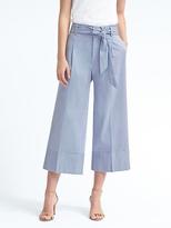 Thumbnail for your product : Banana Republic Stripe Belted Wide-Leg Crop